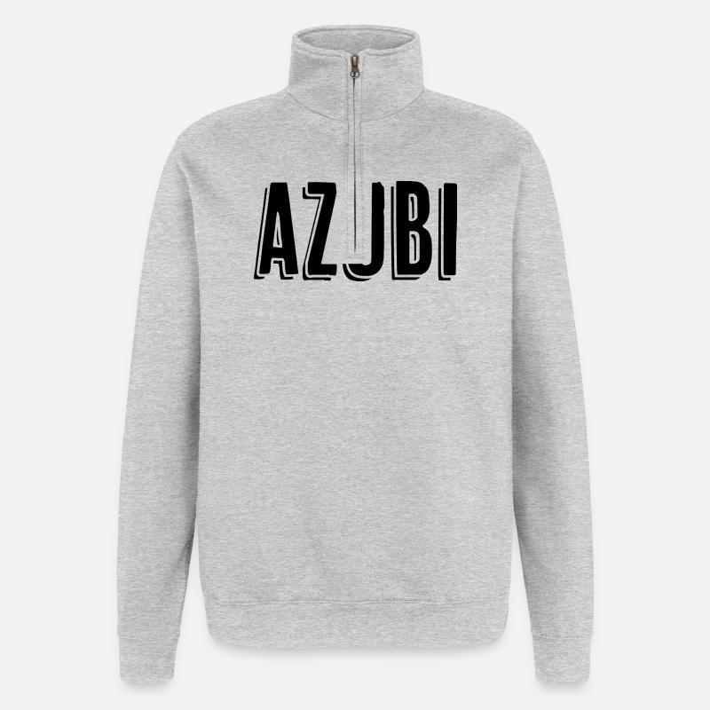 Azubi Tshirt 9 23 schwarz - Quarter-Zip-Sweatshirt - Grau meliert