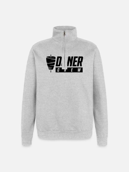 Döner Crew - Quarter-Zip Sweatshirt - heather grey
