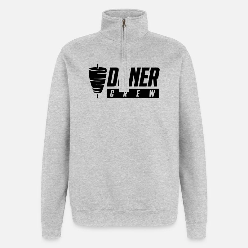 Döner Crew - Quarter-Zip Sweatshirt - heather grey