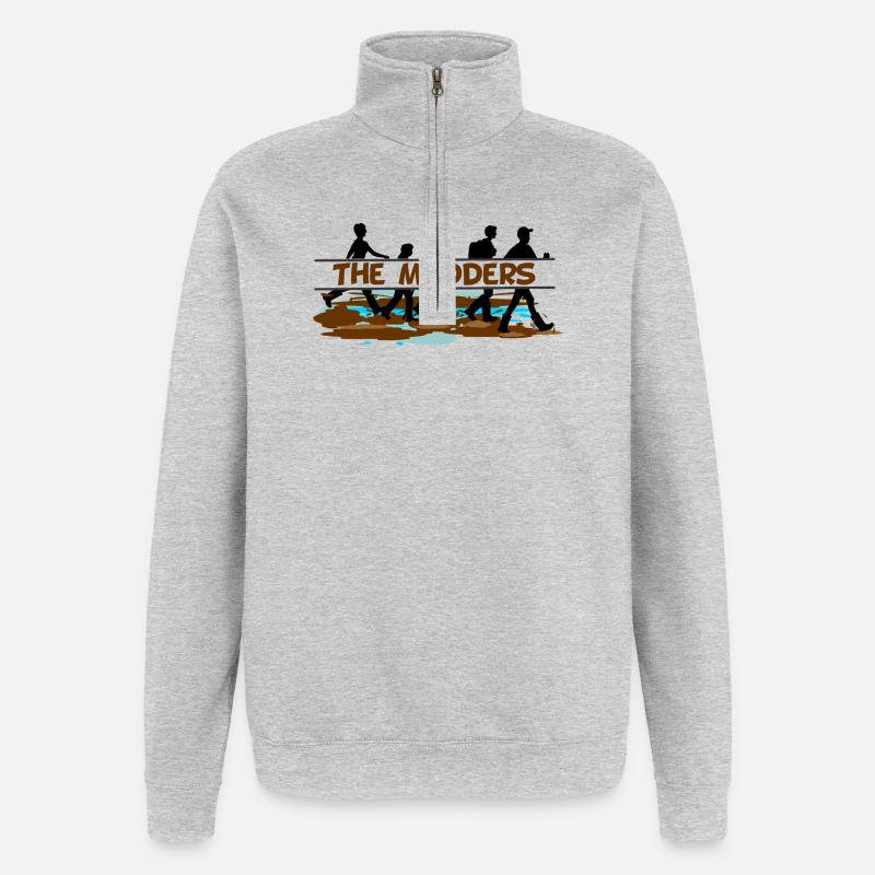 The Mudders – Wadden Adventure - Quarter-Zip Sweatshirt - heather grey