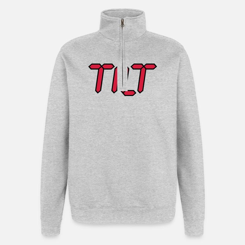 Tilt - Quarter-Zip-Sweatshirt - Grau meliert