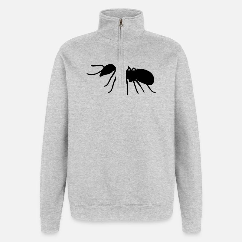 Ant - Quarter-Zip Sweatshirt - heather grey