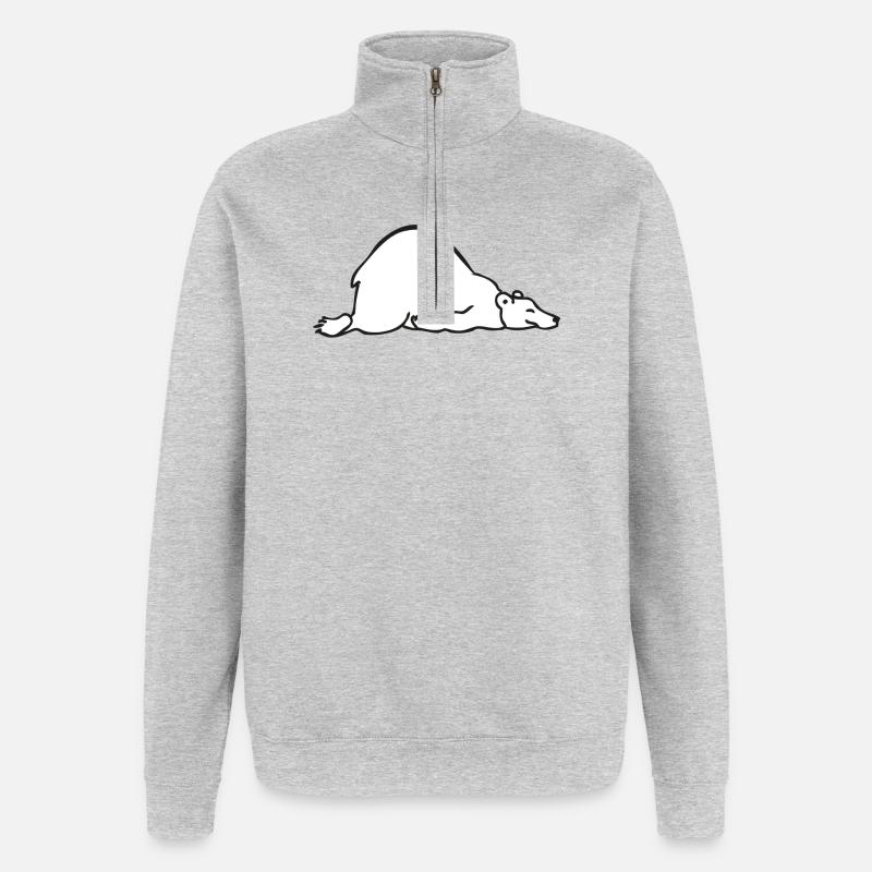 Sleeping bear | Sleeping Bear - Quarter-Zip Sweatshirt - heather grey