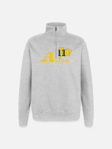 Aude - Quarter-Zip Sweatshirt - heather grey