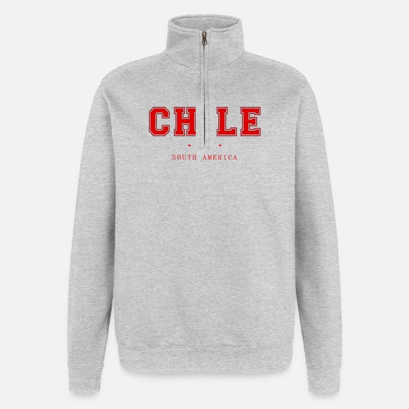 Chile - Quarter-Zip Sweatshirt - heather grey