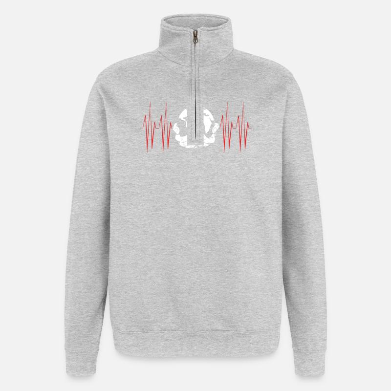 Climate change Environment Environmental protection - Quarter-Zip Sweatshirt - heather grey
