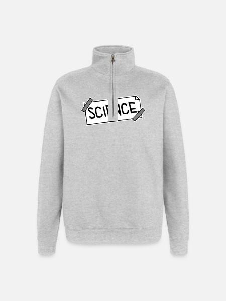 Science Science Statement Nerd Education Saying - Quarter-Zip Sweatshirt - heather grey