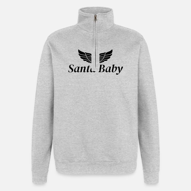 Design file is missing - Quarter-Zip Sweatshirt - heather grey