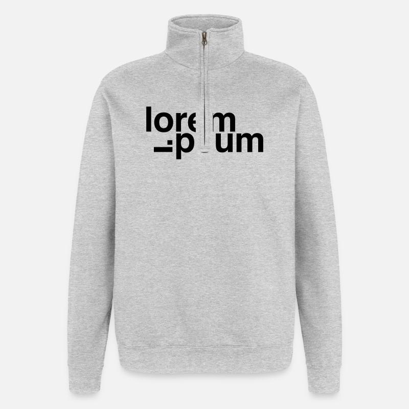 Loremipsum - Quarter-Zip Sweatshirt - heather grey
