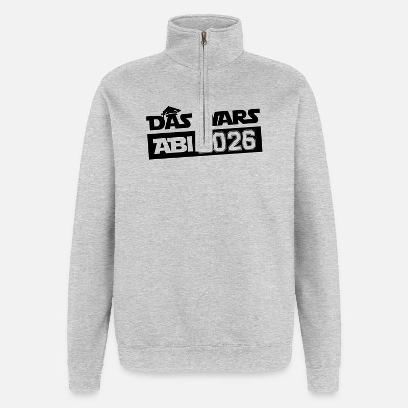 Das wars Abi 2026 - Quarter-Zip-Sweatshirt - Grau meliert