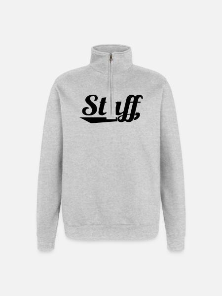 2541614 127337063 STAFF - Quarter-Zip-Sweatshirt - Grau meliert