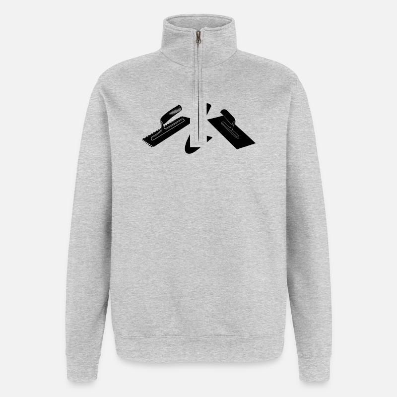 Stucco mason tools - Quarter-Zip Sweatshirt - heather grey