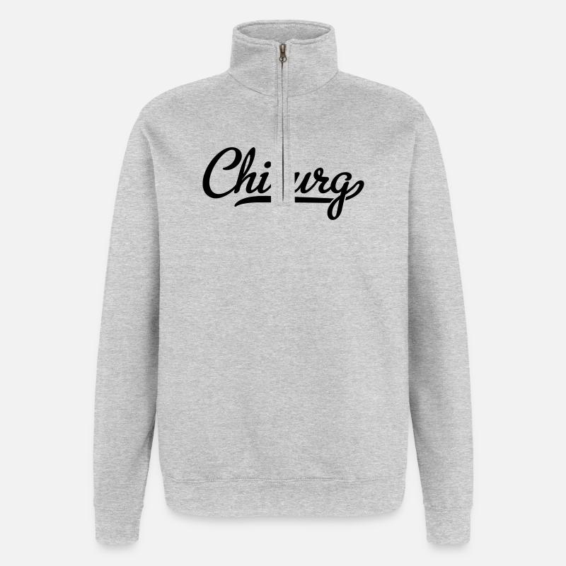 Surgeon - Quarter-Zip Sweatshirt - heather grey