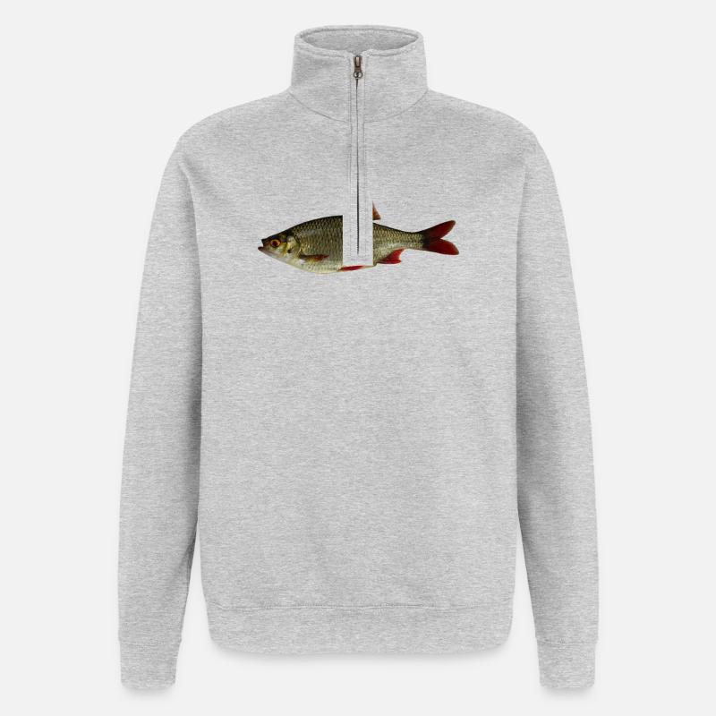 Common rudd - Quarter-Zip Sweatshirt - heather grey