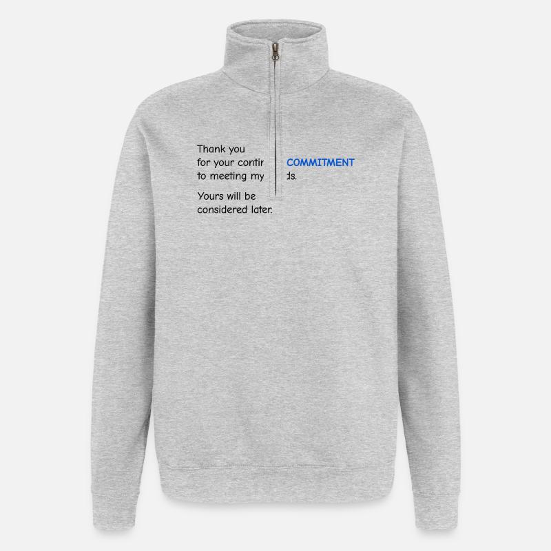 Baby Performance Review - Commitment - Quarter-Zip Sweatshirt - heather grey