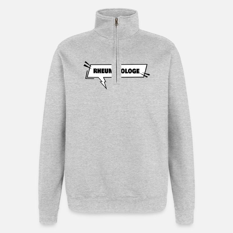 Rheumatologist as training - Quarter-Zip Sweatshirt - heather grey