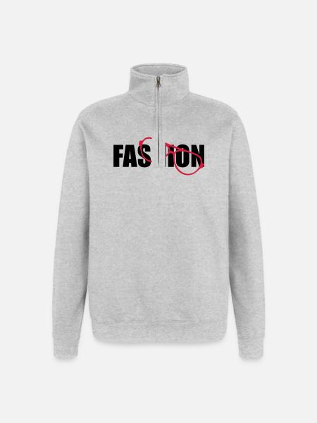 Fashion - Quarter-Zip Sweatshirt - heather grey
