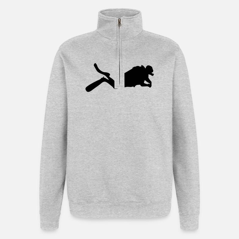 scuba - Quarter-Zip Sweatshirt - heather grey