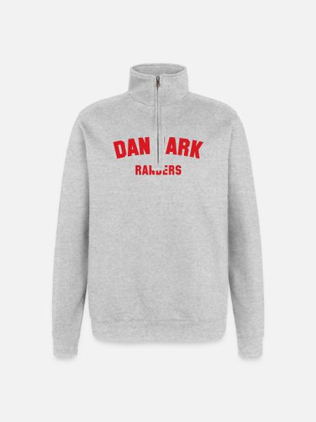 RANDERS Danemark Dänemark - Sweat à zip 1/4 - gris chiné