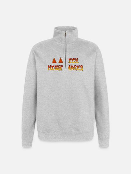 Nice Nightmares Fire Dream - Quarter-Zip Sweatshirt - heather grey