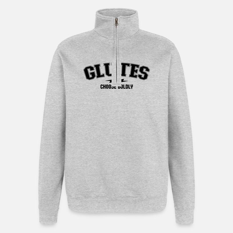 Varsity Arch – Gesäßabteilung - Quarter-Zip-Sweatshirt - Grau meliert