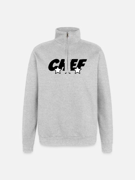 Chef - Kitchen - Cook - Quarter-Zip Sweatshirt - heather grey