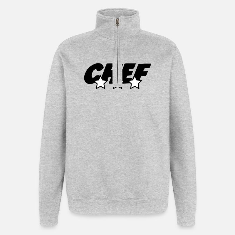 Chef - Kitchen - Cook - Quarter-Zip Sweatshirt - heather grey