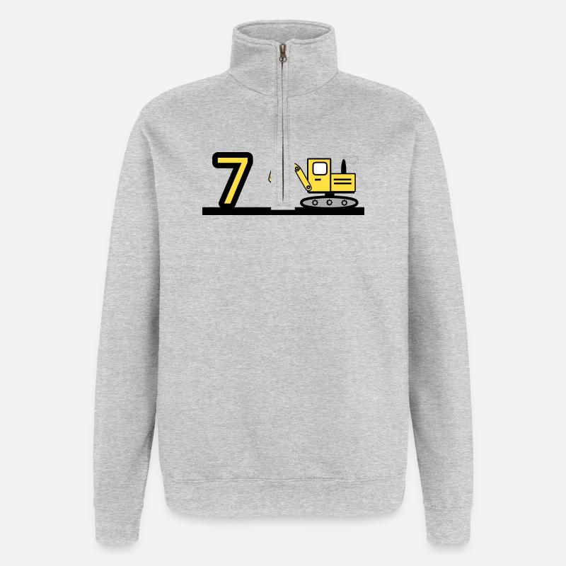 Bagger - Quarter-Zip-Sweatshirt - Grau meliert