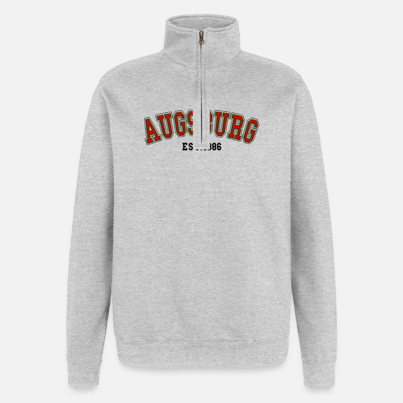 Augsburg Est. 1986 - Quarter-Zip Sweatshirt - heather grey
