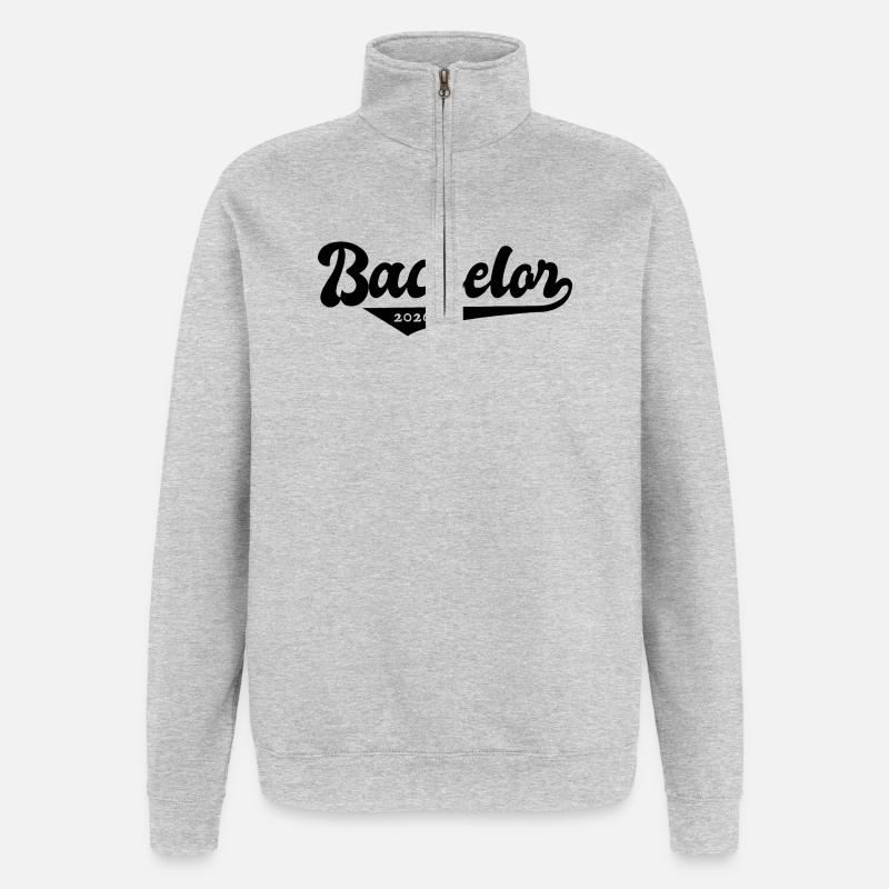 Bachelor 2026 Abschluss Promotion Sponsion - Quarter-Zip-Sweatshirt - Grau meliert