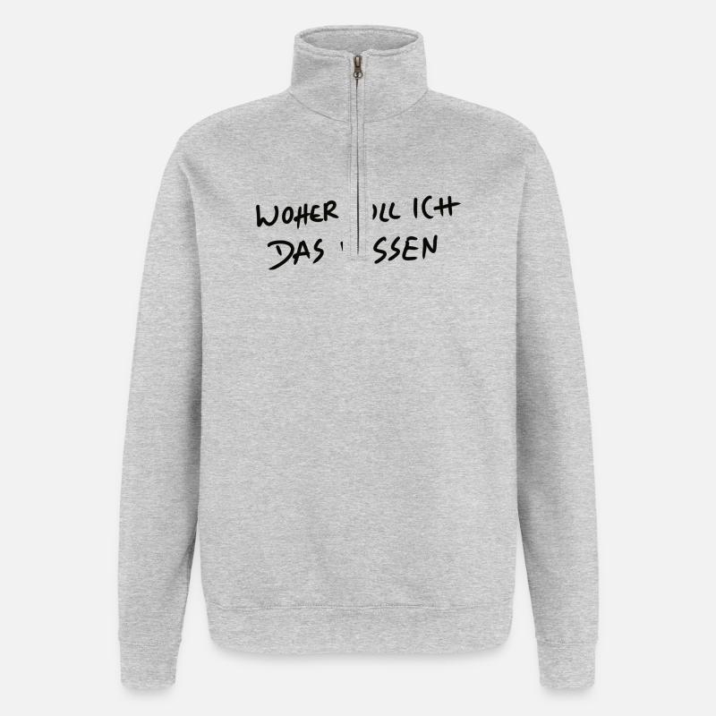 Where should I know Graffiti - Quarter-Zip Sweatshirt - heather grey