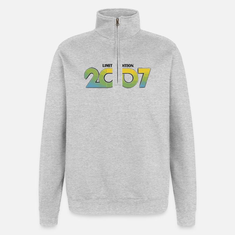 2007 Limitierte Edition Camo Gradient - Quarter-Zip-Sweatshirt - Grau meliert