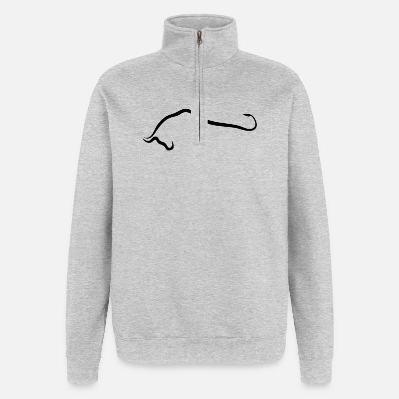 Toro Silhouette - Sweat à zip 1/4 - gris chiné