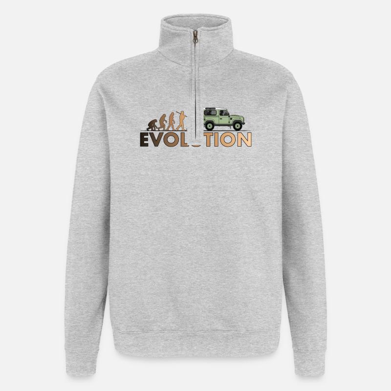 Defender 90 Evolution - Quarter-Zip Sweatshirt - heather grey