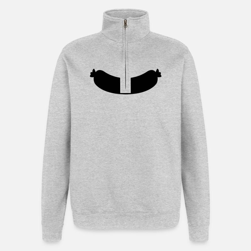 Wurst - Quarter-Zip-Sweatshirt - Grau meliert