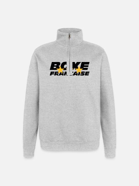 Boxen Francaise - Quarter-Zip-Sweatshirt - Grau meliert