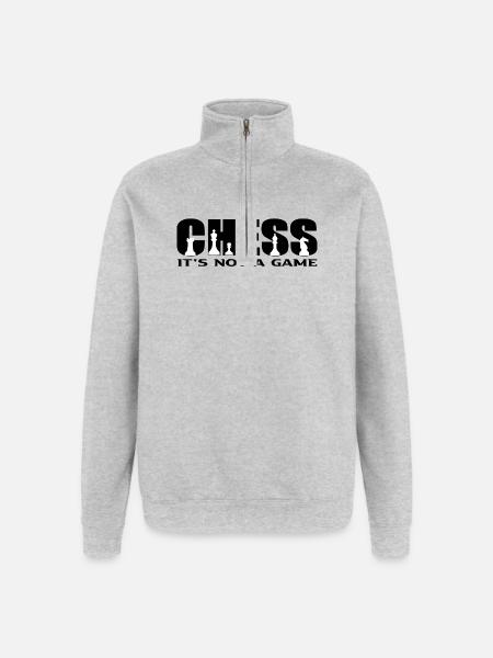 Chess - Quarter-Zip Sweatshirt - heather grey