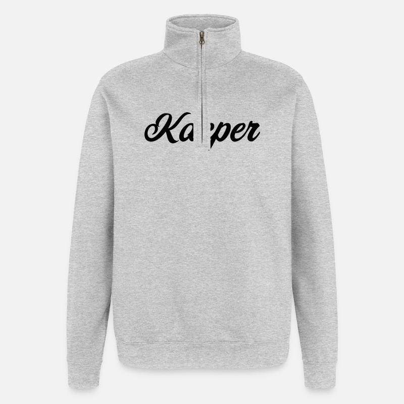 Kacper Polish First Name Gift - Quarter-Zip Sweatshirt - heather grey