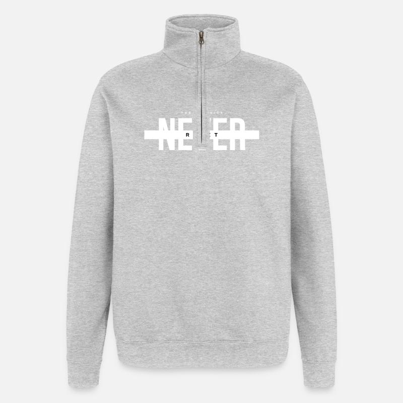 The Classics Never Reset | Gaming Apparel - Quarter-Zip Sweatshirt - heather grey