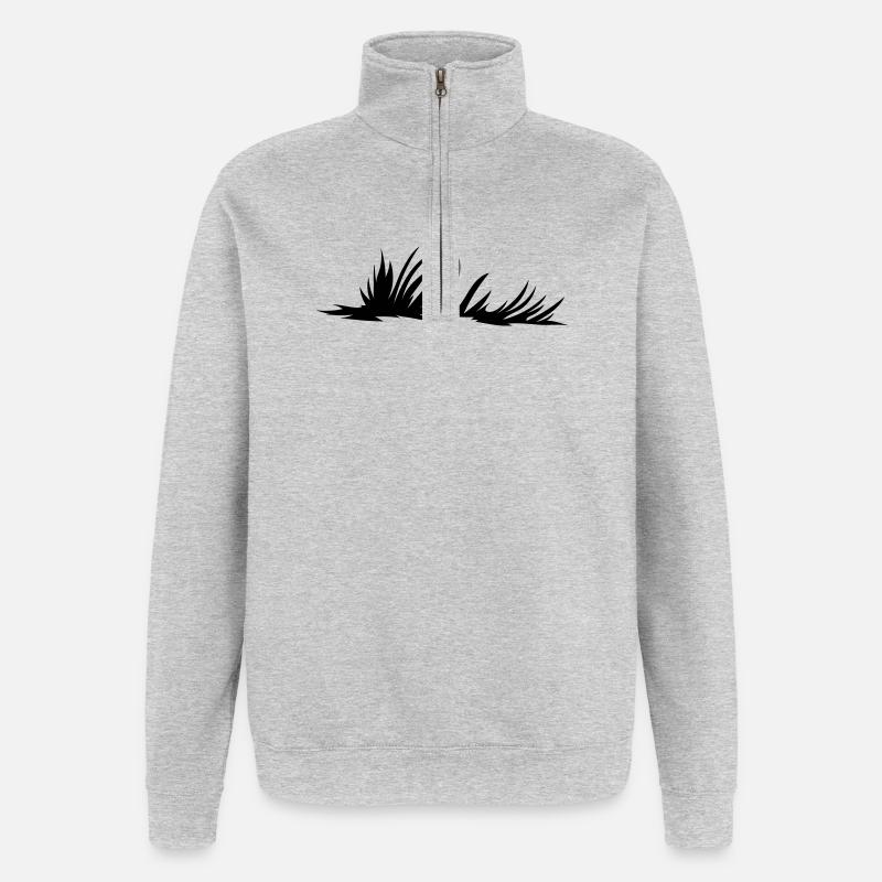 Meadow Meadow - Sweat à zip 1/4 - gris chiné