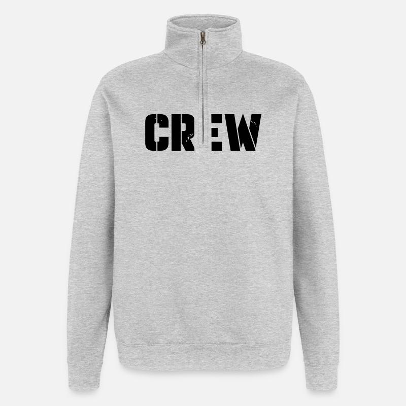 crew - Quarter-Zip Sweatshirt - heather grey