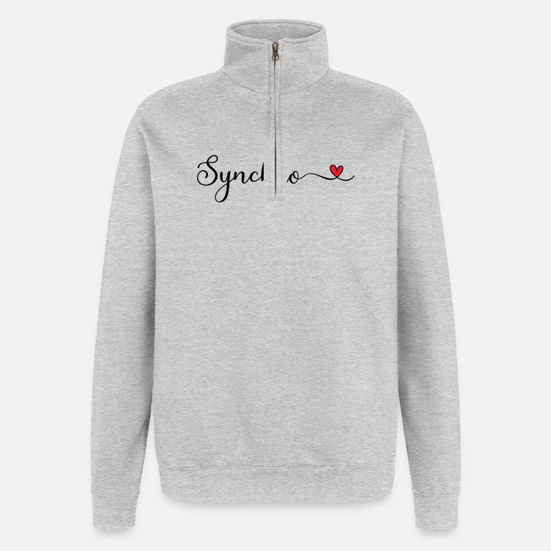 Synchronized swimming - Quarter-Zip Sweatshirt - heather grey