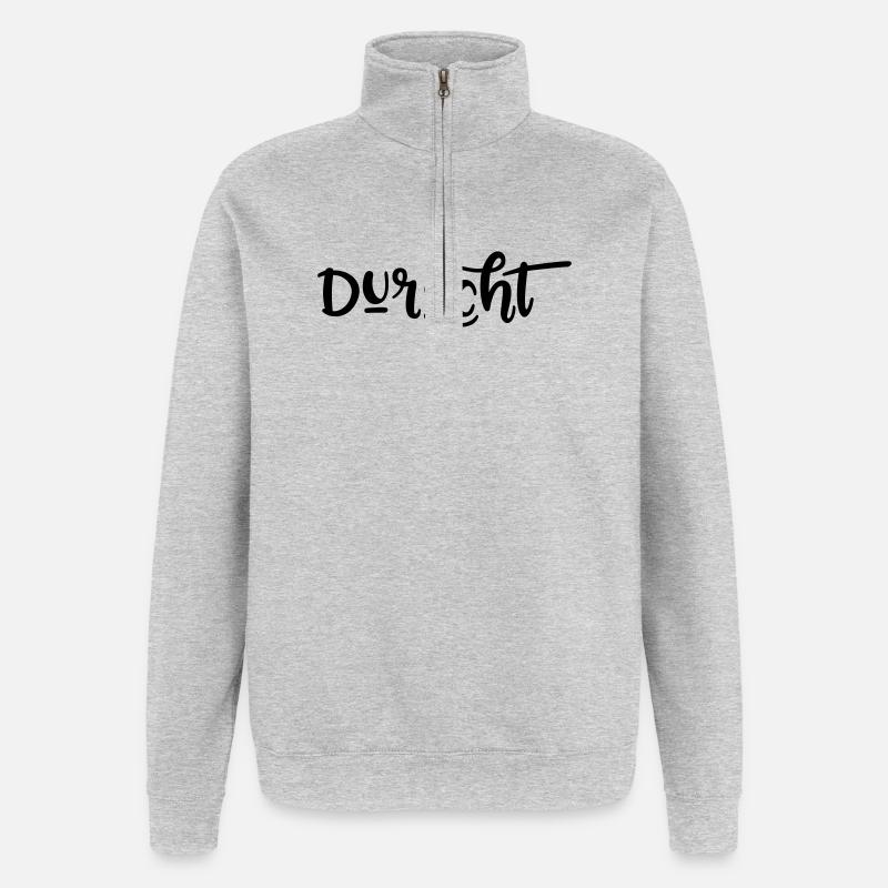 Durst - Quarter-Zip-Sweatshirt - Grau meliert