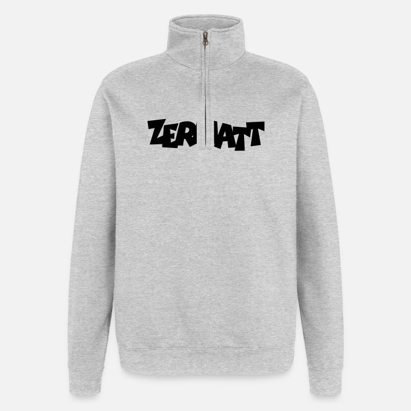 Zermatt - Sweat à zip 1/4 - gris chiné