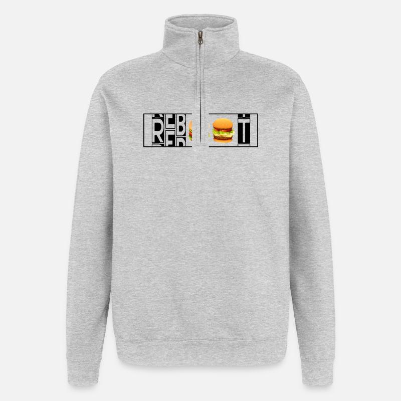 NEUSTART - Quarter-Zip-Sweatshirt - Grau meliert