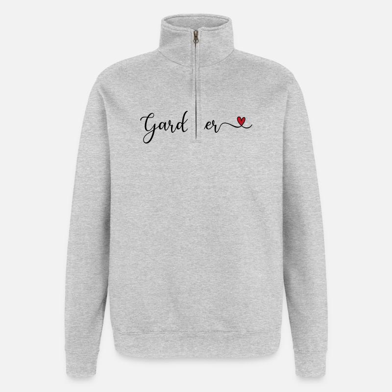 Gardener - Quarter-Zip Sweatshirt - heather grey