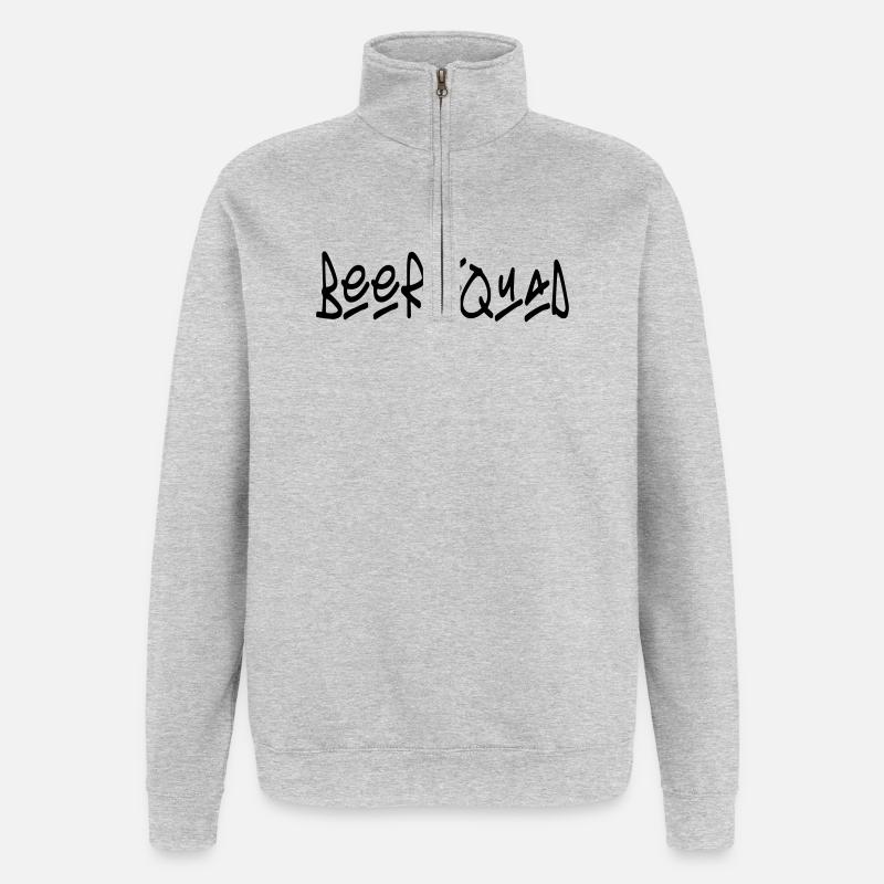 Beer-Squad - Quarter-Zip Sweatshirt - heather grey