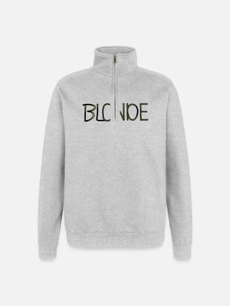 Blonde - Quarter-Zip Sweatshirt - heather grey