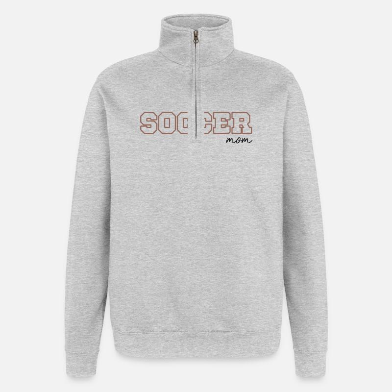 Soccer Mom - Quarter-Zip Sweatshirt - heather grey