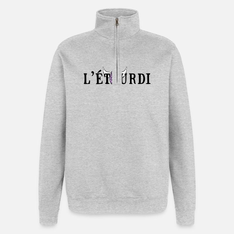dizzy - Quarter-Zip Sweatshirt - heather grey